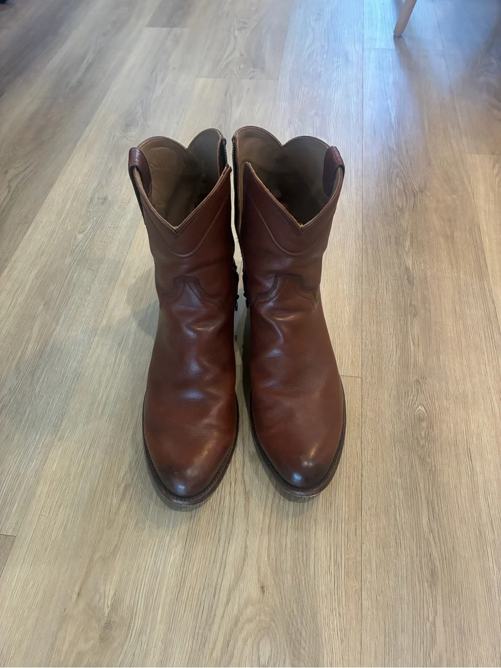 Tecovas The Dean Scotch Goat Zip Boots Men's 13EE Western Chelsea Leather Boots
